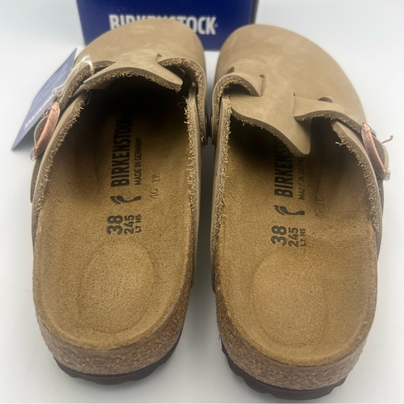 Birkenstock Boston BS Tabacco Brown Clog Shoe Size EU38 US 7-7.5 WMNS. NEW W/BOX - Picture 8 of 16